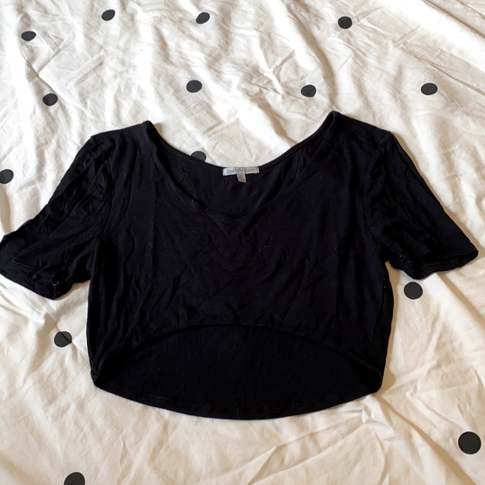 Black crop top